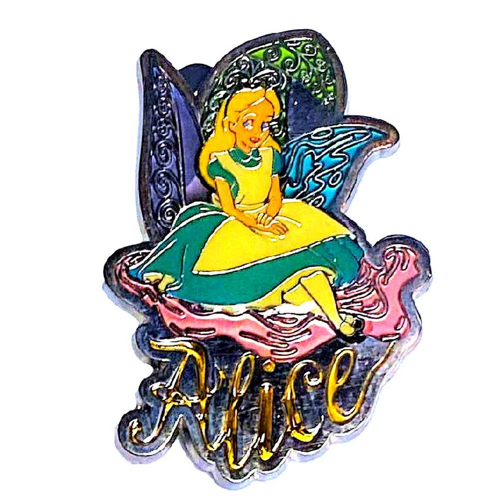 Disney Store Exclusive Alice In Wonderland Pin 2008 10th Anniversary MIP New